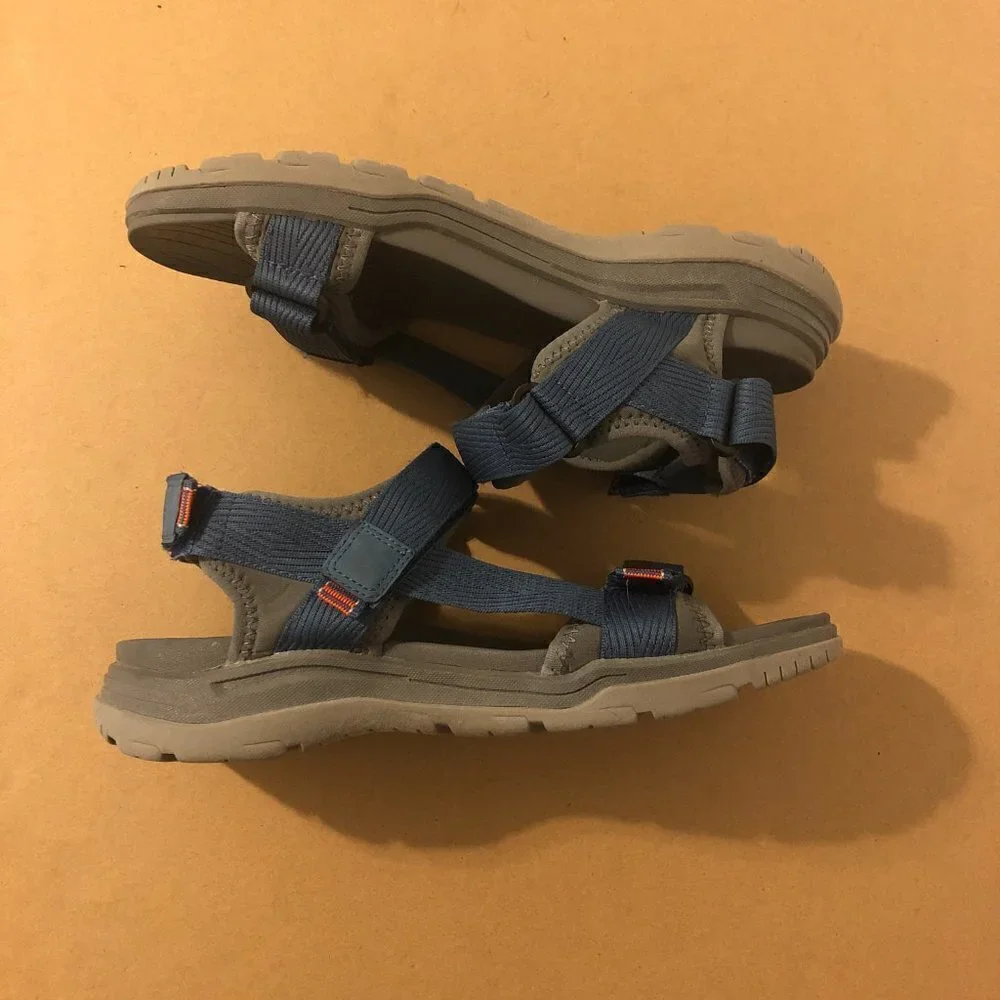 Earth Origins Sandals Bostonian Bowen Sport Men's Size 9 Blue Hook & Loop